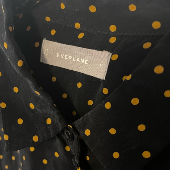 Everlane Silky Oversized Polka Dot Shirt 12 - Picture 8 of 8